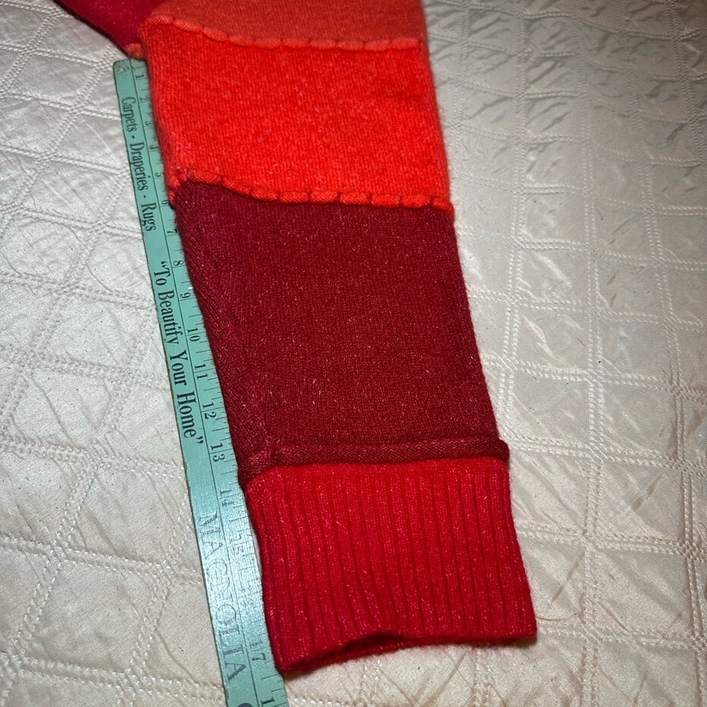 Zara Knit Red Sweater oversized # A1 - Picture 7 of 8